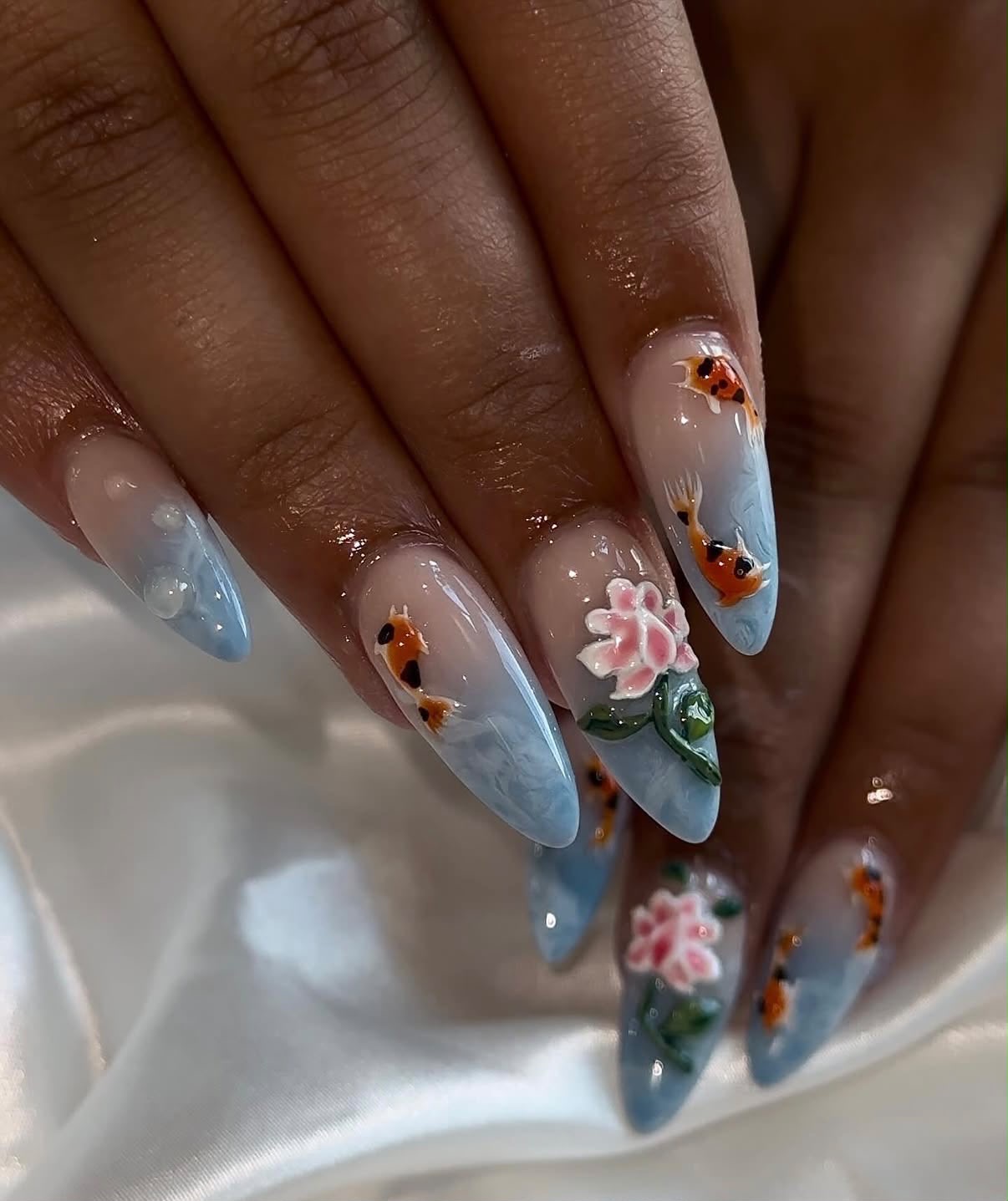 Elegant nail design at ProfessioNail South Common Edmonton