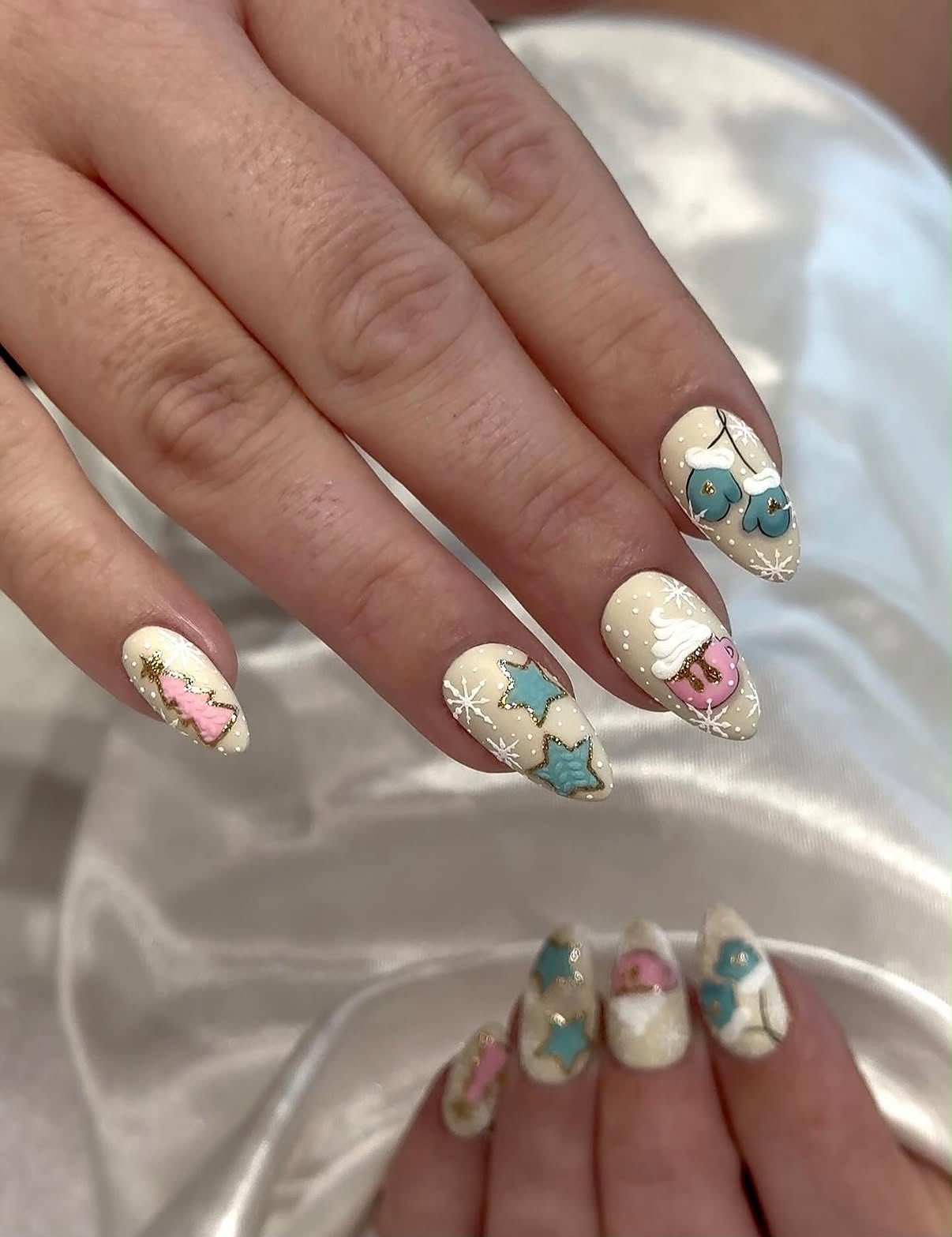 Elegant French tip nail design at ProfessioNail South Common